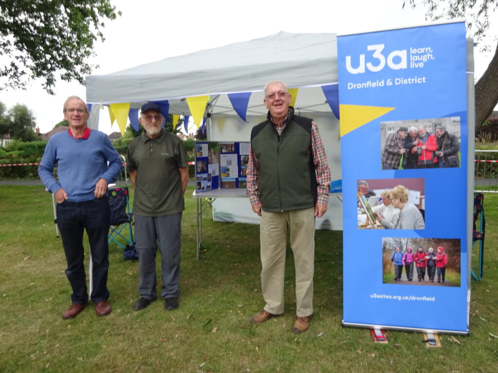 DDu3a publicity team at an event